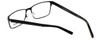 Close Up View of Esquire Designer Blue Light Blocking Glasses EQ8650 in Black 57mm Square 57mm