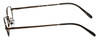 Side View of Flex Collection Designer Blue Light Blocking Glasses FL-76 Brown 46mm Women Oval