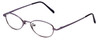 Profile View of Flex Collection Designer Blue Light Blocking Glasses FL-76 in Purple 46mm Oval