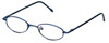Profile View of FlexPlus Collection Designer Blue Light Blocking Glasses Model 96 in Blue 43mm