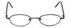 Front View of FlexPlus Collection Designer Blue Light Blocking Glasses Model 96 in Blue 43mm