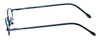 Side View of FlexPlus Collection Designer Blue Light Blocking Glasses Model 96 in Blue 43mm