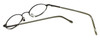Close Up View of FlexPlus Collection Designer Blue Light Blocking Glasses Model 101 Gunmetal 45mm