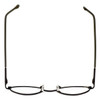 Top View of FlexPlus Collection Designer Blue Light Blocking Glasses Model 101 Gunmetal 45mm