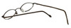Close Up View of FlexPlus Collection Designer Blue Light Block Glasses Model 101 Shiny-Brown 45mm