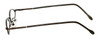 Side View of FlexPlus Collection Designer Blue Light Block Glasses Model 101 Shiny-Brown 45mm