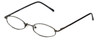 Profile View of FlexPlus Collection Designer Blue Light Blocking Glasses Model 102 Gunmetal 46mm