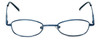 Front View of FlexPlus Collection Designer Blue Light Blocking Glasses Model 105 in Blue 45mm