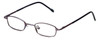 Profile View of FlexPlus Collection Designer Blue Light Blocking Glasses Model 109 Purple 41mm
