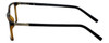 Side View of Calabria Viv Designer Blue Light Blocking Glasses 239 in Tortoise-Black 53mm