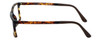 Side View of Calabria Viv Designer Blue Light Blocking Glasses 243 Tortoise 53mm Unisex 53mm
