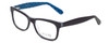 Profile View of Calabria Viv Designer Blue Light Blocking Glasses 870 Purple-Blue 55mm Classic