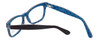 Close Up View of Calabria Viv Designer Blue Light Blocking Glasses 870 Purple-Blue 55mm Classic
