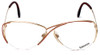 Front View of Rodenstock Designer Blue Light Block Glasses 828 in Gold & Red 59mm Retro 58mm