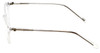 Side View of Ernest Hemingway Designer Blue Light Blocking Glasses 4677 in Crystal Round 49mm