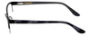 Side View of Corinne McCormack Designer Blue Light Blocking Glasses Gramercy in Black 52mm