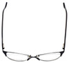 Top View of Corinne McCormack Designer Blue Light Blocking Glasses Gramercy in Black 52mm