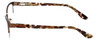 Side View of Corinne McCormack Designer Blue Light Blocking Glasses Gramercy in Brown 52mm