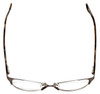 Top View of Corinne McCormack Designer Blue Light Blocking Glasses Gramercy in Brown 52mm
