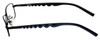 Side View of Reebok Designer Blue Light Blocking Glasses R1002-BLK Matte-Black 51mm Rectangle