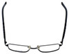 Top View of Reebok Designer Blue Light Blocking Glasses R1002-BLK Matte-Black 51mm Rectangle