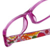Close Up View of Vera Bradley Designer Blue Light Blocking Glasses Monica-CLM in Clementine 49mm