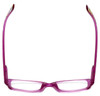 Top View of Vera Bradley Designer Blue Light Blocking Glasses Monica-CLM in Clementine 49mm