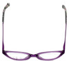 Top View of Vera Bradley Designer Blue Light Blocking Glasses Nicole-PPP Purple-Punch 47mm