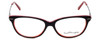Front View of Ernest Hemingway Designer Blue Light Blocking Glasses H4644 in Black/Red 51mm