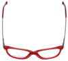 Top View of Ernest Hemingway Designer Blue Light Blocking Glasses H4644 in Black/Red 51mm