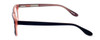 Side View of Ernest Hemingway Designer Blue Light Block Glasses H4617 Matte-Black-Pink 52mm