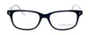 Front View of Ernest Hemingway Designer Blue Light Block Glasses H4617 Matte-Black-White 52mm