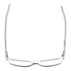 Top View of Ernest Hemingway Designer Blue Light Block Glasses H4617 Matte-Black-White 52mm