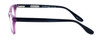 Side View of Ernest Hemingway Designer Blue Light Blocking Glasses H4617 in Purple-Black 52mm