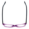 Top View of Ernest Hemingway Designer Blue Light Blocking Glasses H4617 in Purple-Black 52mm