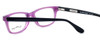 Close Up View of Ernest Hemingway Designer Blue Light Blocking Glasses H4617 in Purple-Black 52mm