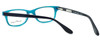 Close Up View of Ernest Hemingway Designer Blue Light Blocking Glasses H4617 in Teal-Black 52mm