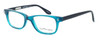 Profile View of Ernest Hemingway Designer Blue Light Blocking Glasses H4617 in Teal-Black 52mm