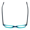 Top View of Ernest Hemingway Designer Blue Light Blocking Glasses H4617 in Teal-Black 52mm