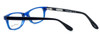Close Up View of Ernest Hemingway Designer Blue Light Blocking Glasses H4617 in Black-Blue 52mm