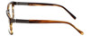 Side View of Big&Tall Designer Blue Light Block Glasses 14 Demi Tortoise Brown Acetate 58mm