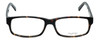 Front View of Big&Tall Designer Blue Light Blocking Glasses 3 in Dark Tortoise Acetate 60mm