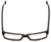 Top View of Big&Tall Designer Blue Light Blocking Glasses 9 in Unisex Tortoise Acetate 60mm