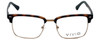 Front View of Calabria Viv Designer Blue Light Blocking Glasses Vivid-257 in Tortoise 52mm