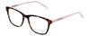 Profile View of Vivid Designer Blue Light Blocking Glasses Vivid-878 Tortiose-Pink 51mm Square