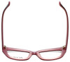 Top View of Ecru Designer Blue Light Blocking Eye Glasses Bowie-001 in Wine 50mm Unisex 50mm
