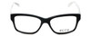 Front View of Ecru Designer Blue Light Blocking Glasses Collins-036 in Black 53mm Square 53mm