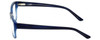 Side View of Ecru Designer Blue Light Blocking Glasses Collins-038 in Blue 53mm Square 53mm