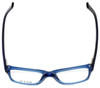 Top View of Ecru Designer Blue Light Blocking Glasses Collins-038 in Blue 53mm Square 53mm