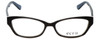 Front View of Ecru Designer Blue Light Blocking Glasses Ferry-032 in Cerulean 53mm Cateye 53mm
